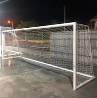 Porterías de aluminio trasladables para fútbol 7 (90 mm)
